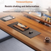 Bureau Minimaliste Moderne pour Ordinateur, Idéal pour le Télétravail, Bureau Simple pour l'Étude, Surface en Panneau Artificiel