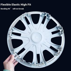 Juego Nuevo de 4pz de <span class=keywords><strong>Tapacubos</strong></span> Coloridos para Automóvil de 15 Pulgadas, Accesorios Decorativos para Llantas de Coche, Cubiertas Universales de Plástico PP para Rin de Hierro - Product Image 4