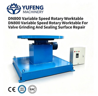 Table de travail rotative à vitesse variable DN800 pour le rectage des vannes et la réparation des surfaces d'étanchéité
