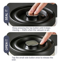 Conteneur en acier inoxydable à large ouverture avec joint en silicone et couvercle PushTop, personnalisable avec logo, idéal pour céréales et pâtes – Vente chaude