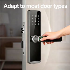 Chất lượng cao thông Minh Kỹ Thuật Số vân tay khóa cửa tuya <span class=keywords><strong>Wifi</strong></span> ttlock đ<span class=keywords><strong>i</strong></span>ều khiển từ xa vật liệu nhôm cho nhà khách sạn thép mật khẩu - Product Image 2