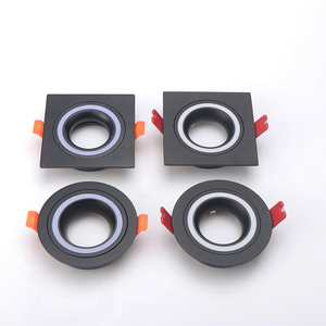 Cadre de downlight encastré rond GU10 MR16, anti-éblouissement, pour <span class=keywords><strong>spot</strong></span> LED, module réglable, cadre de downlight LED - Product Image 6