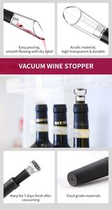 C5 3in1 Pourer Manual Air Pressure Stopper Corkscrew Air <b>Pump</b> <b>Wine</b> Opener With Foil Cutter Gift Box - Product Image 3