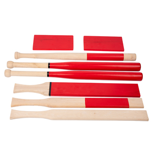 <strong>Rounders</strong> <strong>Set</strong> Wood Cricket Bat <strong>Set</strong> Wooden Cricket Stump Outdoor Game Play - Product Image 5