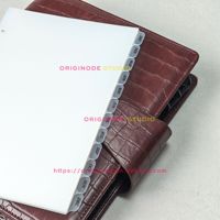 Individuell Bedruckte 12-teilige Mattierte PP-Planer-Trennblätter A5 A6 6-Ring Discbound Kunststoff-Indexseiten-Trenner für Ordner