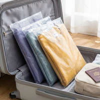 Sac rétractable transparent en PE écologique et recyclable avec fermeture éclair pour l'e-commerce (vêtements et chaussures)
