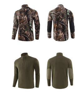 Camiseta Térmica Deportiva Táctica HBU816, Color Verde OD, Negro, Camuflaje CP, para Invierno, Forro Polar Interior y Exterior, Cálida, Gruesa, Resistente al Viento - Product Image 1