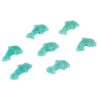 Bonbons gélifiés au goût de framboise bleue Dolphin Sour : Bonbons mous en forme d'animaux enrobés de sucre pour les fournisseurs en gros
