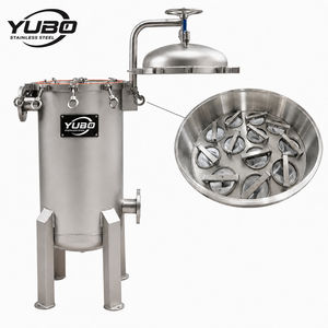 Sistema di Filtrazione Multi-Borsa ad Alta Capacità in Acciaio Inox per Purificazione di Sciroppo di Zucchero, Miele, Olio Alimentare e Bevande OEM - Product Image 2