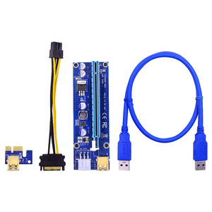 Pcie VER009S PCI-E 1X ถึง16X <span class=keywords><strong>Riser</strong></span> <span class=keywords><strong>Ver</strong></span> <span class=keywords><strong>009S</strong></span>,อะแดปเตอร์การ์ด Extender Express USB 3.0สายไฟ Gpu Pci <span class=keywords><strong>Riser</strong></span> <span class=keywords><strong>009S</strong></span> - Product Image 1