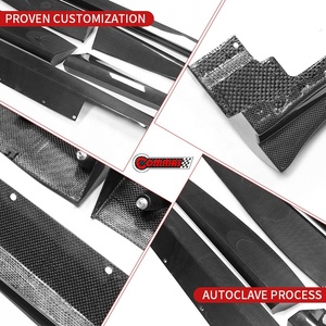 Jupes latérales en fibre de carbone sèche style OEM pour Ferrari Purosangue FUV, panneaux de bas de caisse pré-imprégnés authentiques, extensions de seuil latéral, amélioration aérodynamique - Product Image 2