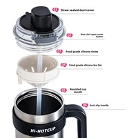 Nouvelle Arrivée Été – Gobelet Isotherme Portable en Acier Inoxydable, Grande Capacité, Design Moderne et Minimaliste, pour Café Glacé