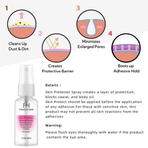 Kit de Instalación de Pelucas 8 en 1 OEM ODM, Pegamento para Pelucas Resistente al Agua, Protector de Piel en Spray, Spray para Fijar Pelucas, Removedor de Cera en Barra, Cepillo para Bordes - Product Image 4
