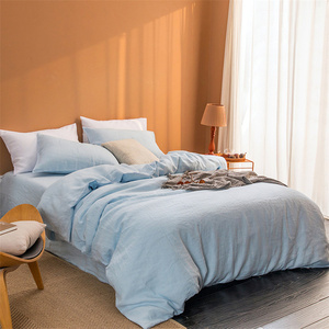 Nuovo Design professionale 100% lino <span class=keywords><strong>francese</strong></span> copripiumino per bambini biancheria da <span class=keywords><strong>letto</strong></span> set <span class=keywords><strong>lenzuola</strong></span> - Product Image 3