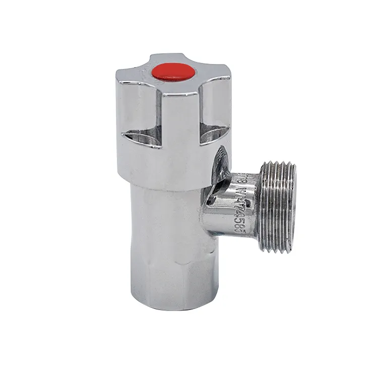 Oem Odm 1/2 Inch 90 Degree Toilet Brass Angle Water Stop Valve Angle Globe Seat Check Valve for Kitchen Bathroom