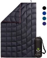 Manta de Plumón para Camping y Senderismo, de Nailon, Impermeable, Compacta, Blanca, Marca Beitao, 800 Fill Power