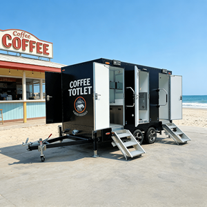 Remolque de Baño Negro VIP, Caravana de Lujo Móvil para Camping, Ducha Portátil, Contenedor Exterior, Remolque de Inodoro Móvil VIP - Product Image 4