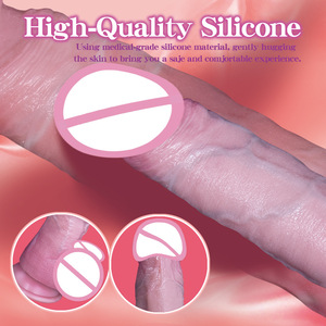गर्म बिक्री यथार्थवादी त्वचा बनावट स्ट्रेचिंग डिल्डो वाइब्रेटर सिलिकॉन इलेक्ट्रिक रिमोट कंट्रोल वयस्क सेक्स खिलौना - Product Image 6
