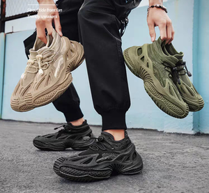 Zapatos de hombre 2025, zapatillas informales de moda sin cordones, nuevo estilo, malla transpirable, zapatos de punto, zapatos ligeros de verano personalizables - Product Image 6