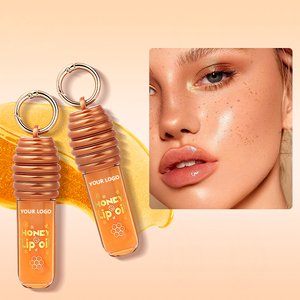 Nuevo Aceite Labial de Miel Antisequedad y Antipelado, Tratamiento Hidratante para Reducir las Arrugas de los Labios, Paleta de Colores con Diseño de Llavero - Product Image 2