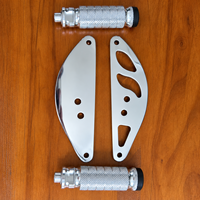 Support de pied gauche en alliage d'aluminium chromé HSKABIN pour vélo électrique Yozma IN10 / IN10 Pro E Moto Shift Lock