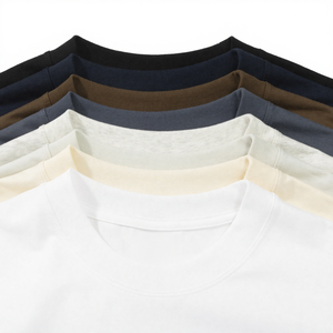 Streetwear 2026 personnalisé à manches courtes, coupe classique, 100% coton lourd uni - Product Image 4