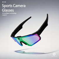 Lunettes intelligentes personnalisables avec caméra HD 8MP, enregistrement vidéo 1080P, assistant IA, double microphone, réduction du bruit, IA intelligente, étanches IPX5