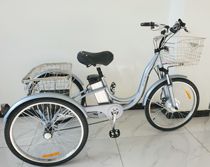 Triciclo Elettrico a <span class=keywords><strong>Tre</strong></span> <span class=keywords><strong>Ruote</strong></span> per Adulti con Cestino e Alta Qualità - Product Image 1