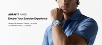 Reloj Inteligente para Hombre de Alta Calidad AM29 con Resistencia al Agua 3ATM, Pantalla Táctil AMOLED Multi-idioma, Monitor de Actividad Física para Hombre