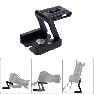 Z Type Foldable Tripod Head With Bubble Level Aluminum Alloy <b>Portable</b> Digital Camera <b>Table</b> Mount Flip Lock Design - Product Image 5