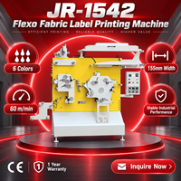 Machine d'impression flexographique automatique JR-1542 pour l'impression d'étiquettes textiles en satin, nylon, coton, ruban, approuvée CE