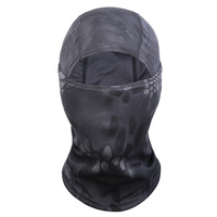 Cagoule Tactique de Mode à 1 Trou Ajustable pour Hommes et Femmes, Masque de Ski et Moto Noir, Quatre Saisons, Fourniture d'Usine