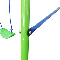 Balançoire d'extérieur Dream à deux sièges en pneus plastiques, équipement de jeu en acier pour jardin, maison, école, maternelle