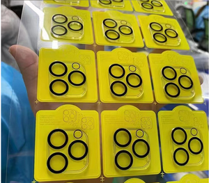 Protector de Lente de Cámara Transparente Ultrafino de Vidrio Templado 3D con Dureza 9H para 15/16/17 Pro - Product Image 5