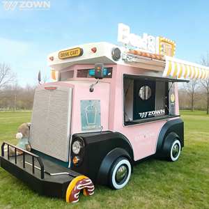 2026 ZOWN Hot Selling Electric Food Cart Mobile Concession Stand Customizable Color Size Luxurious Fashionable Design for <b>BBQ</b> - Product Image 1