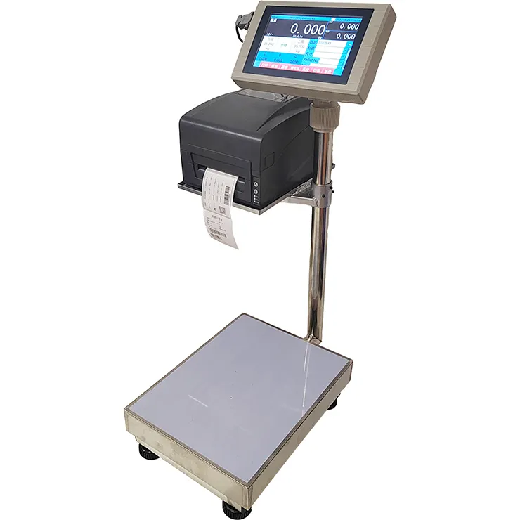 Industrial Weighing 150Kg 300Kg Price Calculating With Label printing Electronic Stainless Steel Platform Scale