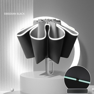 Ô dù gấp 3 tự động chống gió 10K, phản quang an toàn, dành cho người lớn, thiết kế cổ điển, 10 nan, in logo UV - Product Image 6