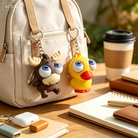 Nouveauté Porte-clés Jouet Anti-stress Pop Eye à Presser, Animal de Dessin Animé, Pendentif de Sac, Cadeau