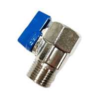 Mini-vanne à bille en alliage de zinc, raccord NPT OEM, 1/2 pouce, manuelle, pour eau, durable, poignée en aluminium, vente en gros d'usine