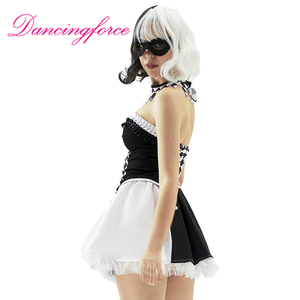 <span class=keywords><strong>Disfraz</strong></span> <span class=keywords><strong>de</strong></span> Cosplay <span class=keywords><strong>de</strong></span> Payaso para <span class=keywords><strong>Mujer</strong></span>, Tallas S-XL, Sexy, Drag Queen, Vampiro, <span class=keywords><strong>Demonio</strong></span>, Arlequín, a Cuadros, Negro y Blanco, para Halloween - Product Image 6