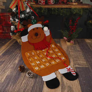 <span class=keywords><strong>Calendario</strong></span> de Adviento Navideño Colgante de Fieltro con Diseño de Reno, <span class=keywords><strong>Calendario</strong></span> Creativo de Cuenta Regresiva de Navidad de 24 Días con Colgante Decorativo - Product Image 6