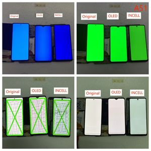 อะไหล่หน้าจอ A71 AMOLED สำหรับ Samsung, อะไหล่หน้าจอของแท้สำหรับซัมซุง A05 A10 A14 A21s A24 A25 A30 A31 A34 A35จอแสดงผล A55