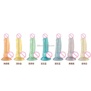 Atest Macaron Adult Dildos Soft PVC and TPE Realistic Colorful with Strong Suction Cup Fit for Women and <strong>Gay</strong> Men - Product Image 2