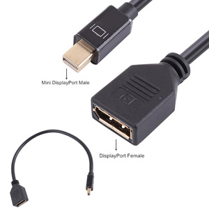Cable adaptador Mini DisplayPort macho a DisplayPort hembra de 0,3 m para ordenador portátil - Product Image 5