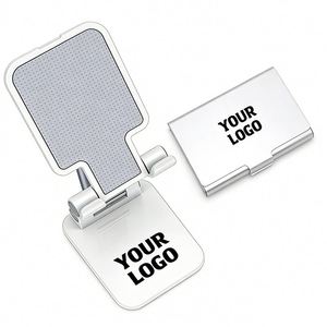 Wholesale Foldable Mobile <b>Stand</b> Bracket <b>for</b> Promotional Business Gift Adjustable <b>Desk</b> Cell <b>Phone</b> Holder With Custom Logo - Product Image 1