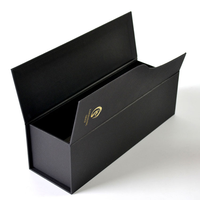 Boîte magnétique à double porte personnalisée de luxe, matériaux recyclés de haute qualité, emballage en carton mat pour boissons alcoolisées et bougies