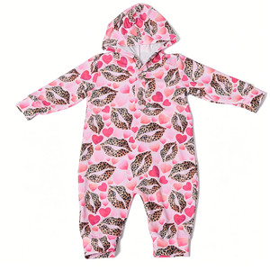 Mono con Botones y Cuello Personalizado F1 OEM/ODM, 230g, Algodón/Bambú, Pijama con Capucha para Bebés - Product Image 2