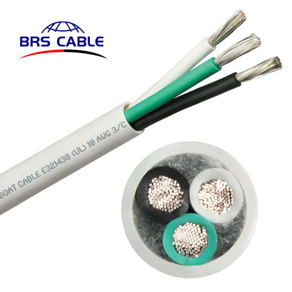 2 Conductor 3 Conductor IEC 60227 Round Boat Cable 105℃  600V Standard1426 Electrical Wire Marine Cables