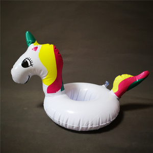 En gros, porte-gobelets flottants gonflables en plastique, forme <span class=keywords><strong>cheval</strong></span> rond, personnalisables, pour fête au bord de la piscine, pour boissons et glace - Product Image 5