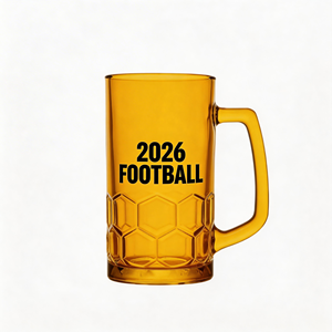 Verres à bière classiques personnalisés en gros, 17/40 oz, épais, robustes, incassables, pour boissons gazeuses et bière, pour le football - Product Image 4